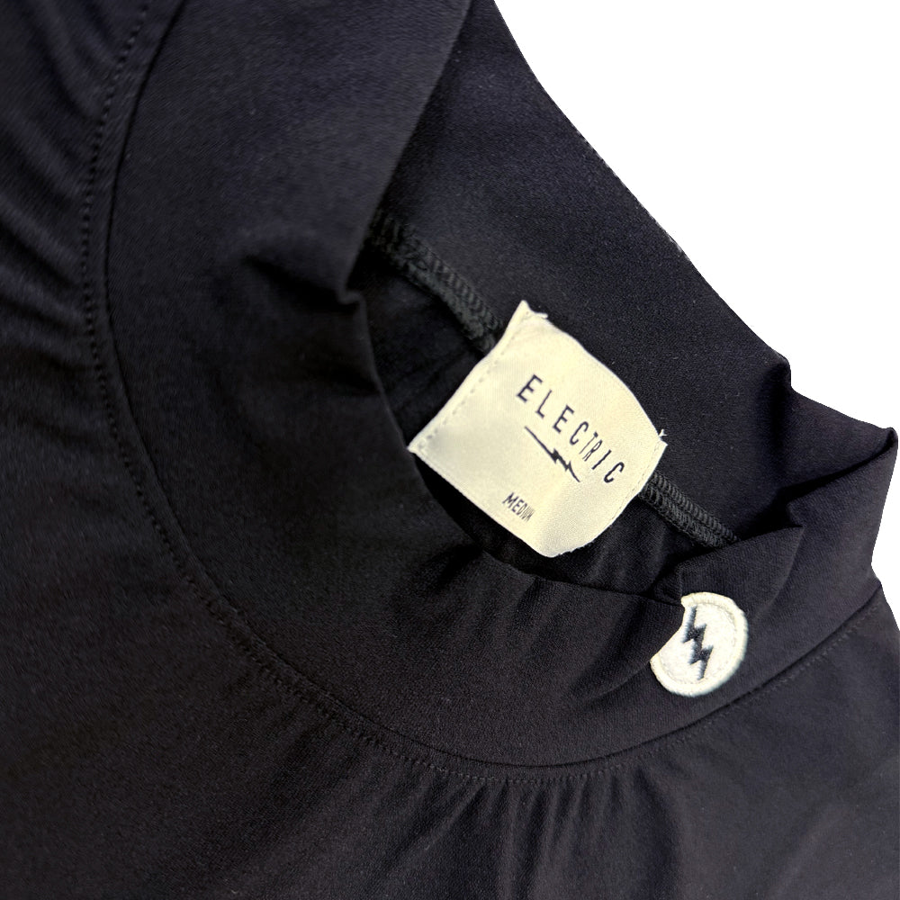 GOLF LOGO DRY MOCK NECK S/S TEE - BLACK