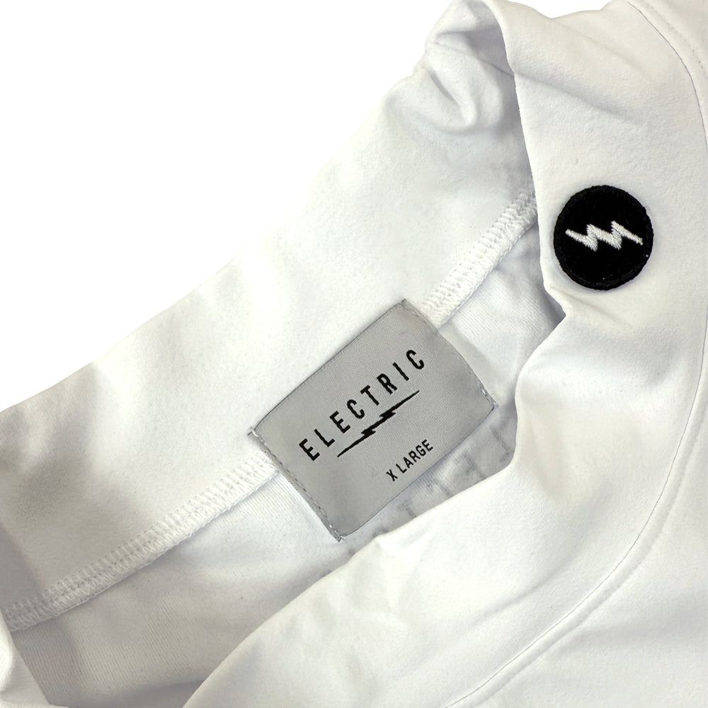 GOLF LOGO DRY MOCK NECK S/S TEE - WHITE