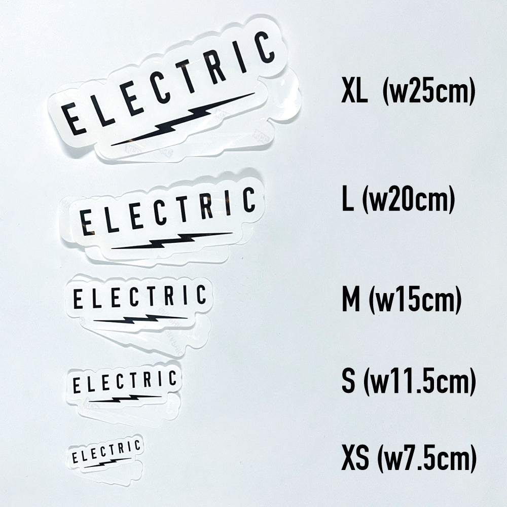 UNDERVOLT CLEAR STICKER- XL (w25cm)【2色展開】