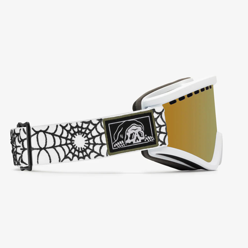 EGV LURKING CLASS WHITE - GOLD CHROME CONTRAST (+HARD GOGGLE CASE)