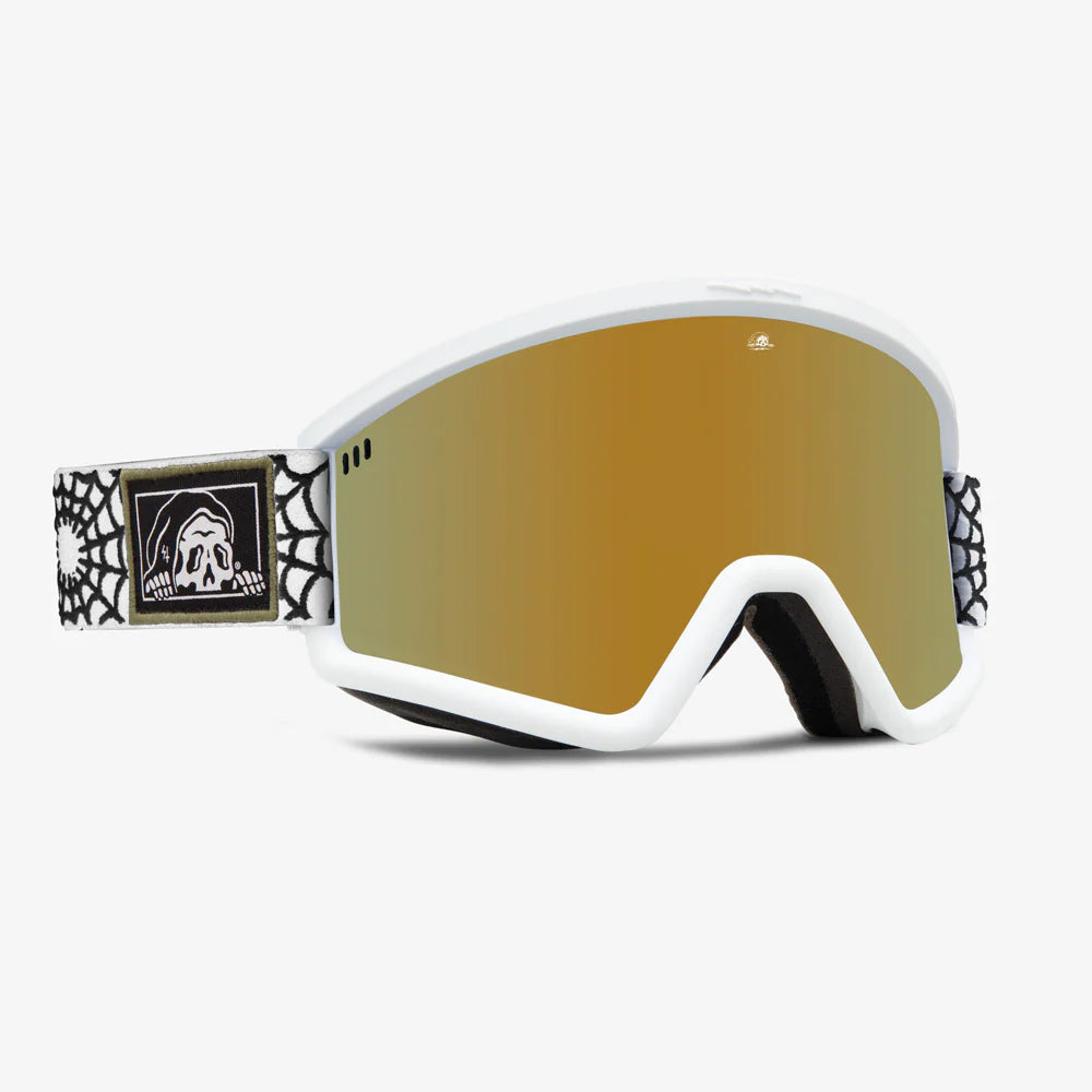 HEX LURKING CLASS WHITE - GOLD CHROME CONTRAST (＋HARD GOGGLE CASE 