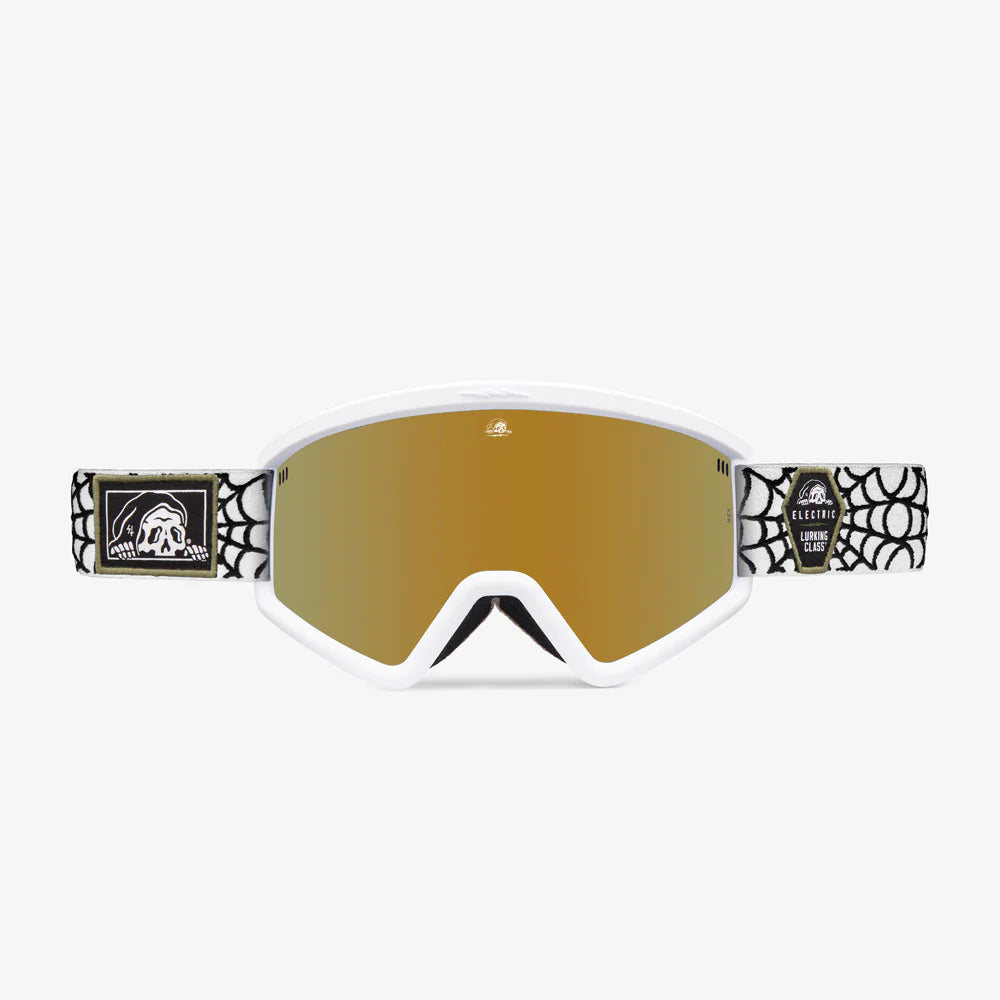 HEX LURKING CLASS WHITE - GOLD CHROME CONTRAST (+HARD GOGGLE CASE)