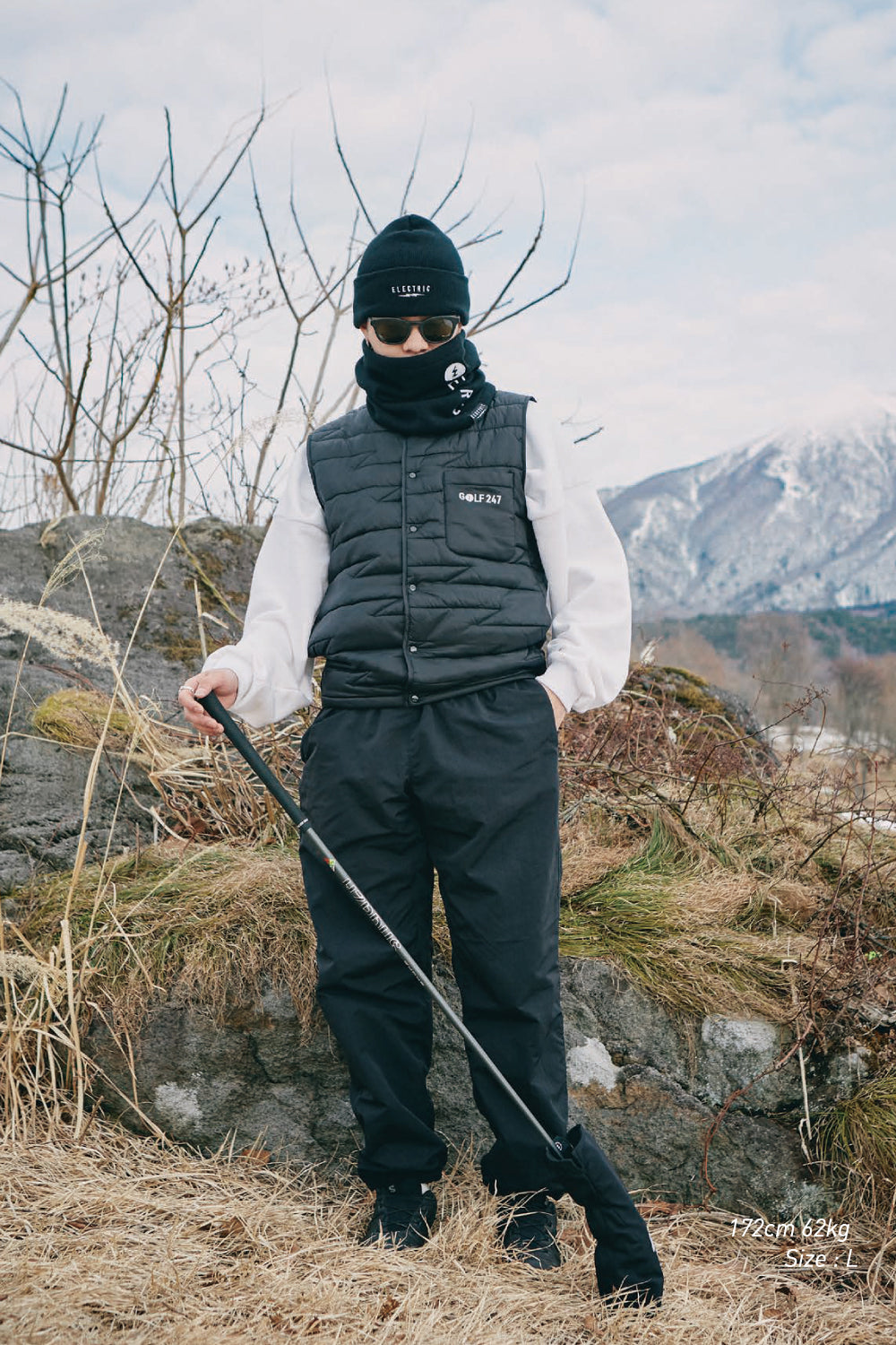 VOLT QUILTING VEST - BLACK