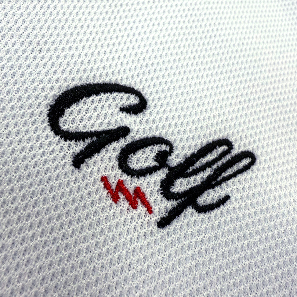 ONE POINT GOLF LOGO S/S POLO - WHITE