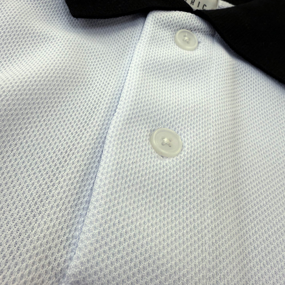 ONE POINT GOLF LOGO S/S POLO - WHITE