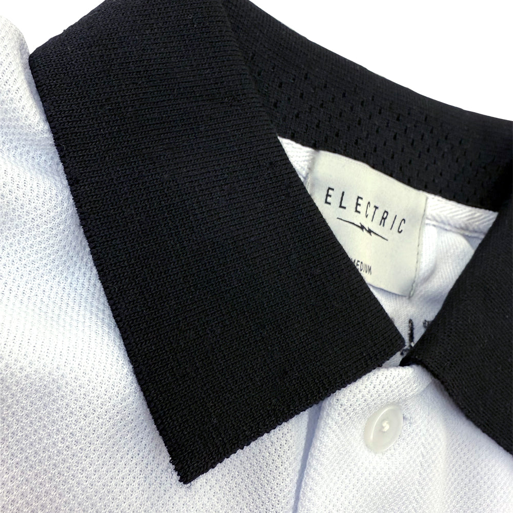 ONE POINT GOLF LOGO S/S POLO - WHITE
