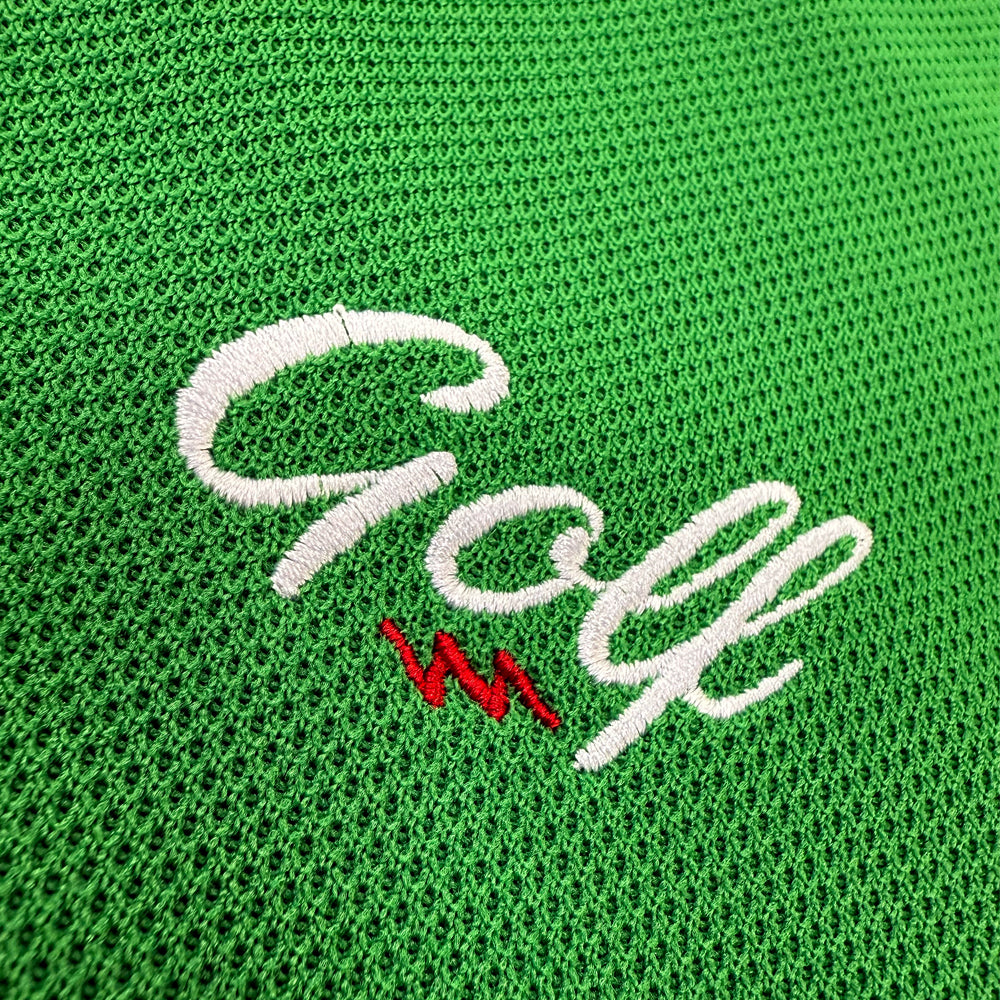 ONE POINT GOLF LOGO S/S POLO - L.GREEN