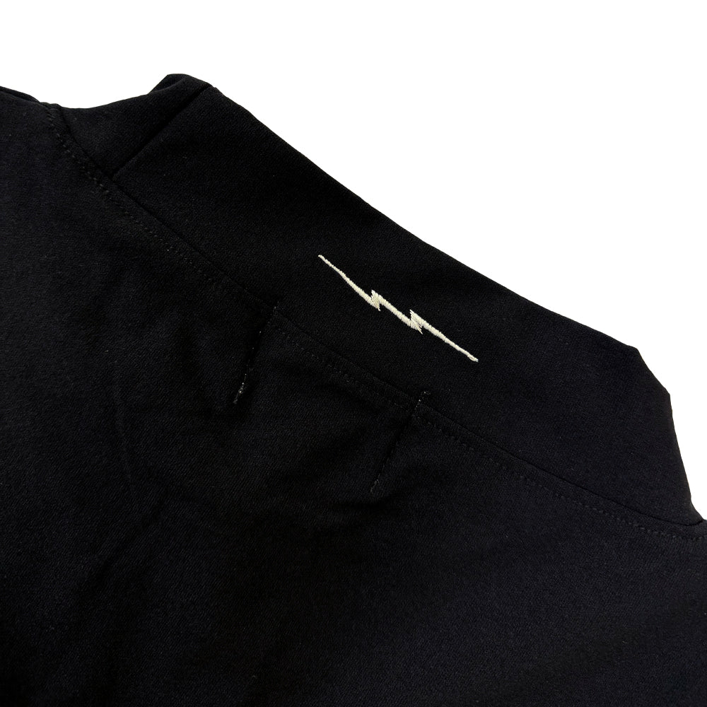 ONE POINT GOLF LOGO DRY MOCK NECK S/S TEE - BLACK