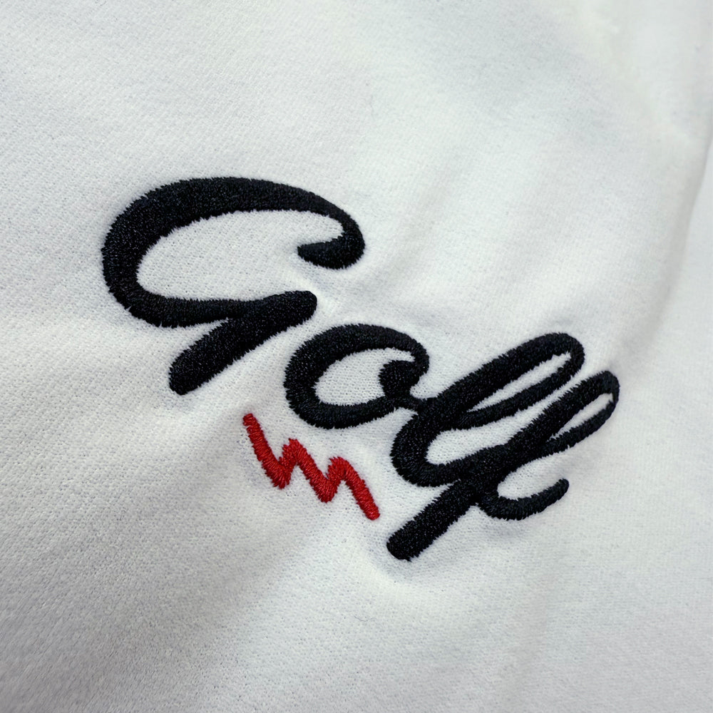 ONE POINT GOLF LOGO DRY MOCK NECK S/S TEE - WHITE