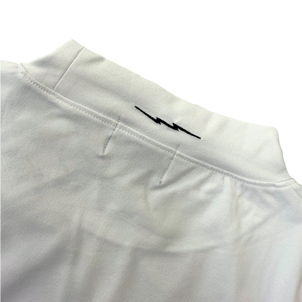 ONE POINT GOLF LOGO DRY MOCK NECK S/S TEE - WHITE
