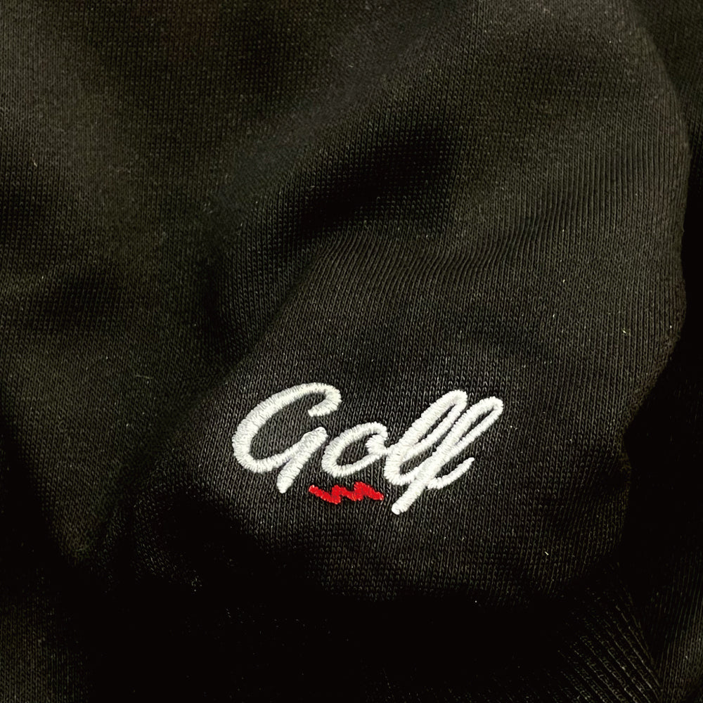 GOLF BOGEY BRIGADE MOCK NECK SWEAT - BLACK