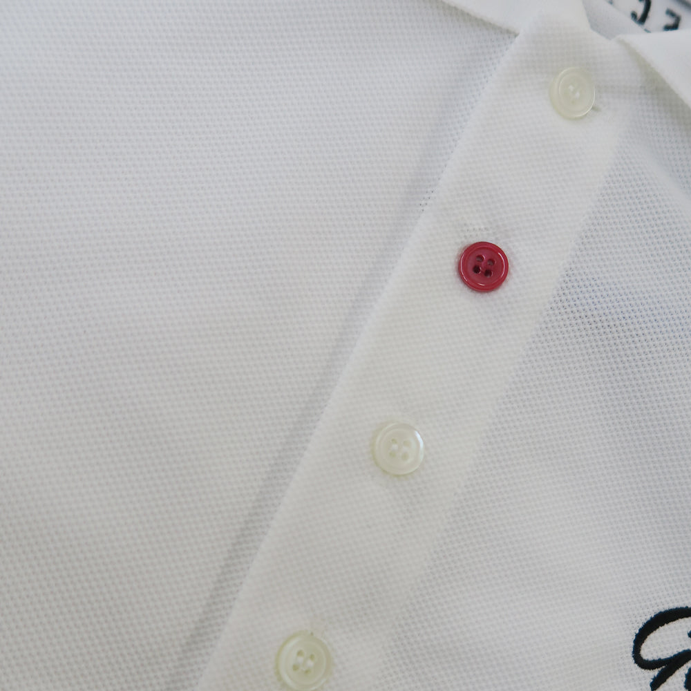 【吸水速乾】FIVE BUTTONS S/S POLO - WHITE