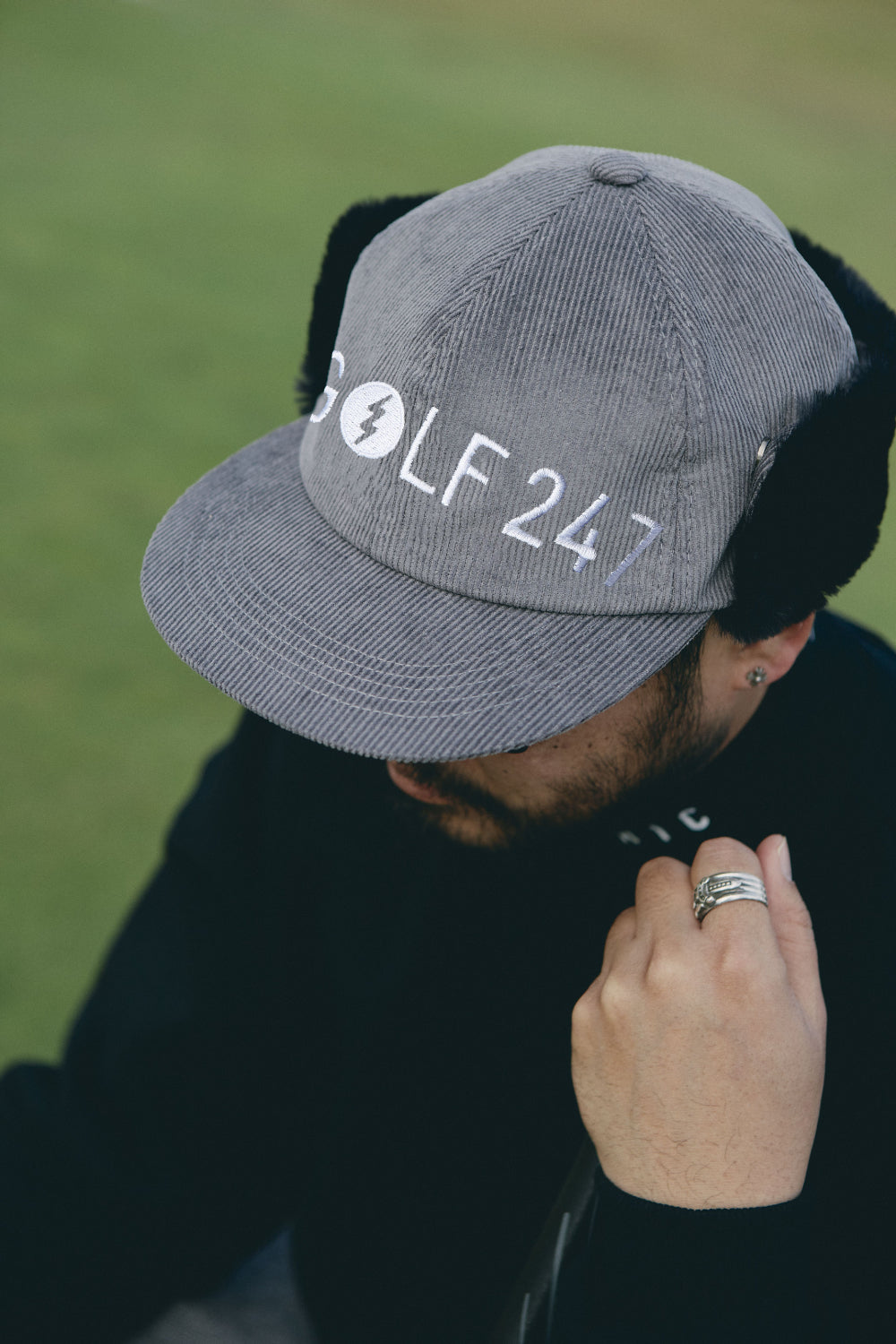 GOLF 247 CORDUROY CAP - GREY