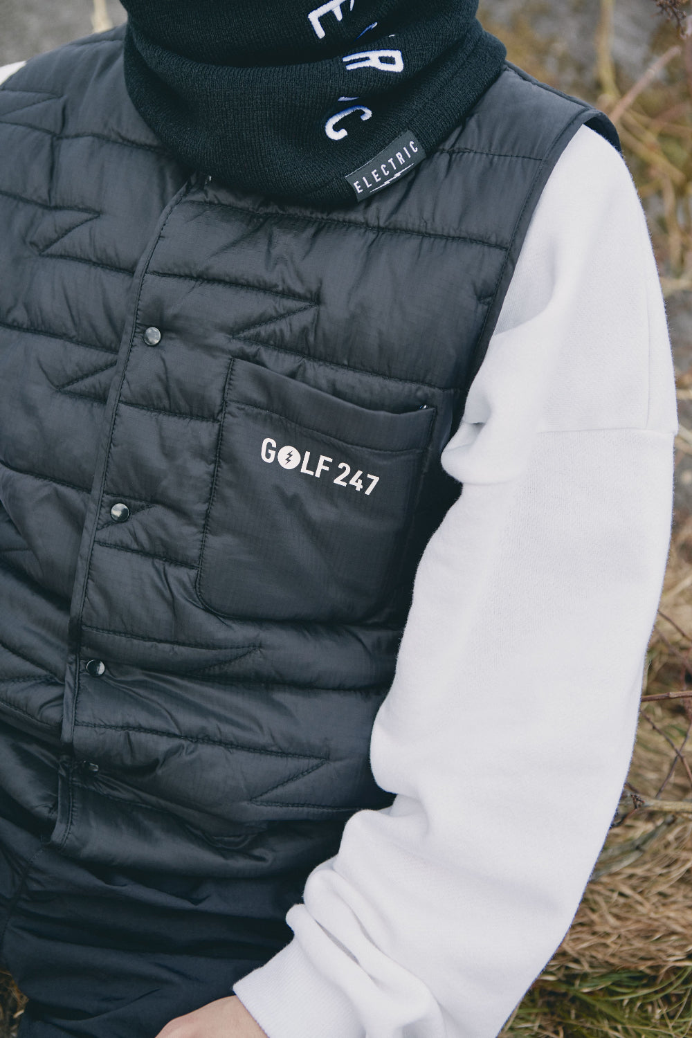 VOLT QUILTING VEST - BLACK