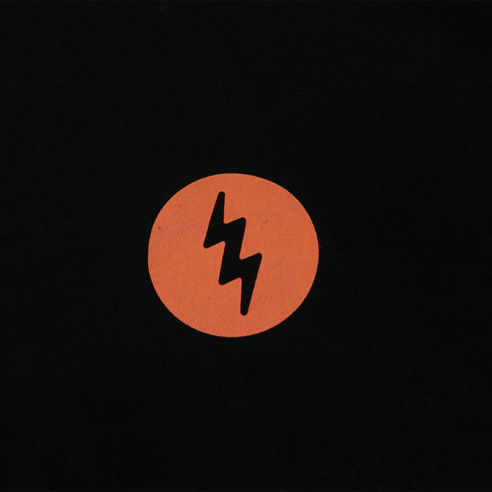 ICON LOGO S/S TEE - BLACK/ORANGE