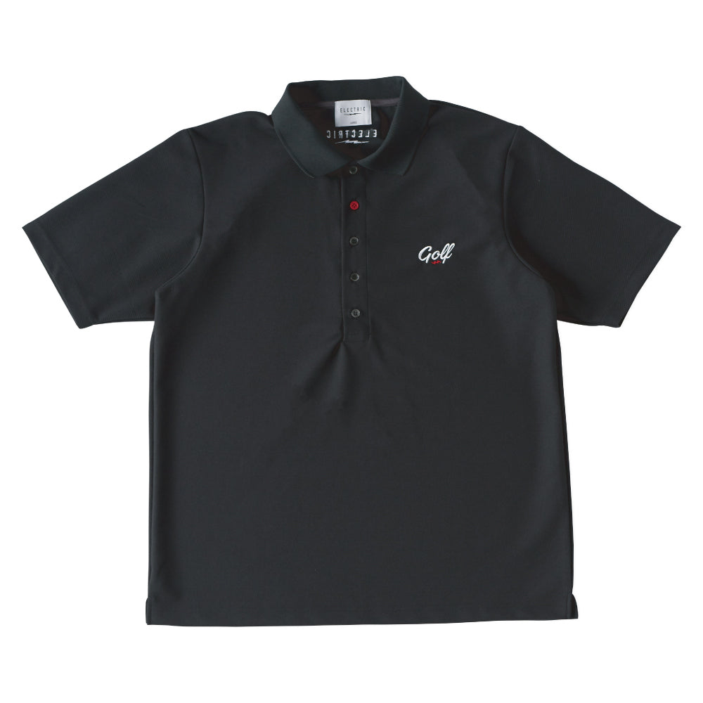 【吸水速乾】FIVE BUTTONS S/S POLO - BLACK