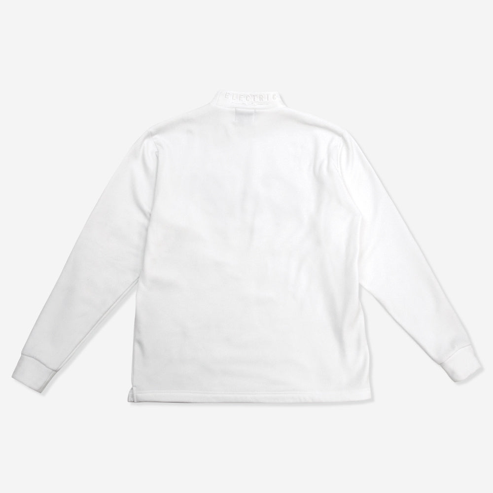 GOLF 3D LOGO MOCK NECK L/S TEE - WHITE