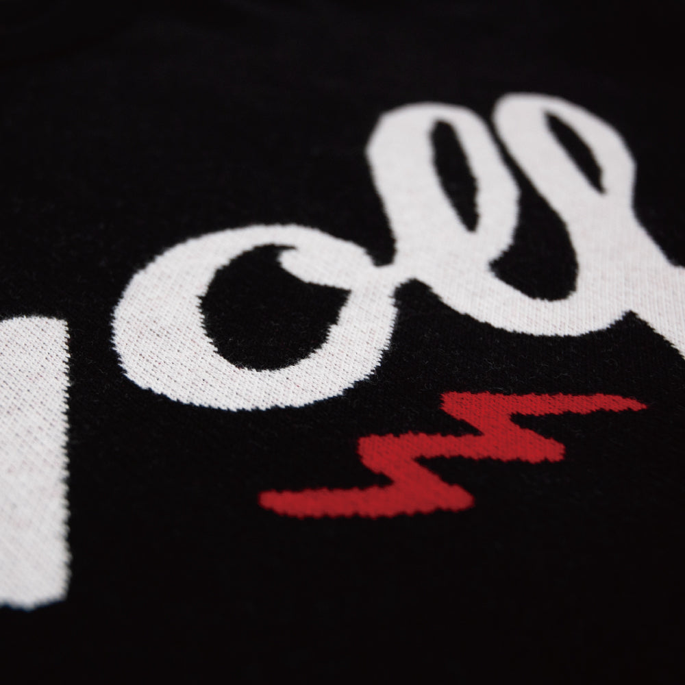 GOLF LOGO CREWNECK SWEATER - BLACK