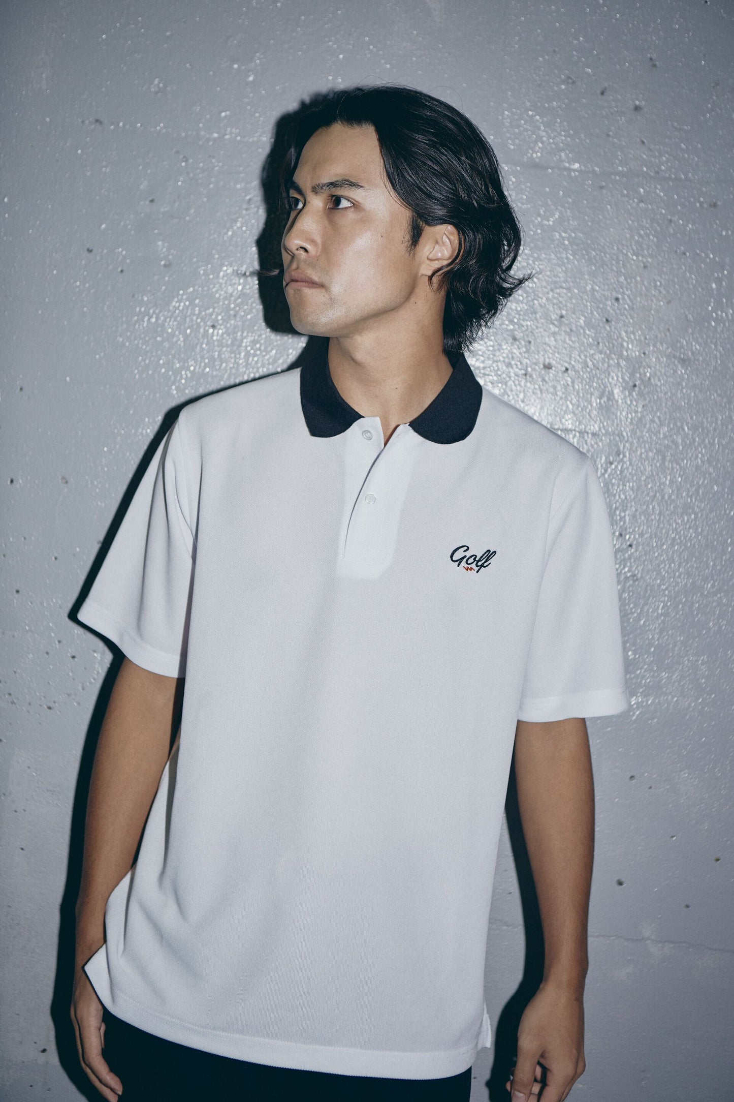 ONE POINT GOLF LOGO S/S POLO - WHITE
