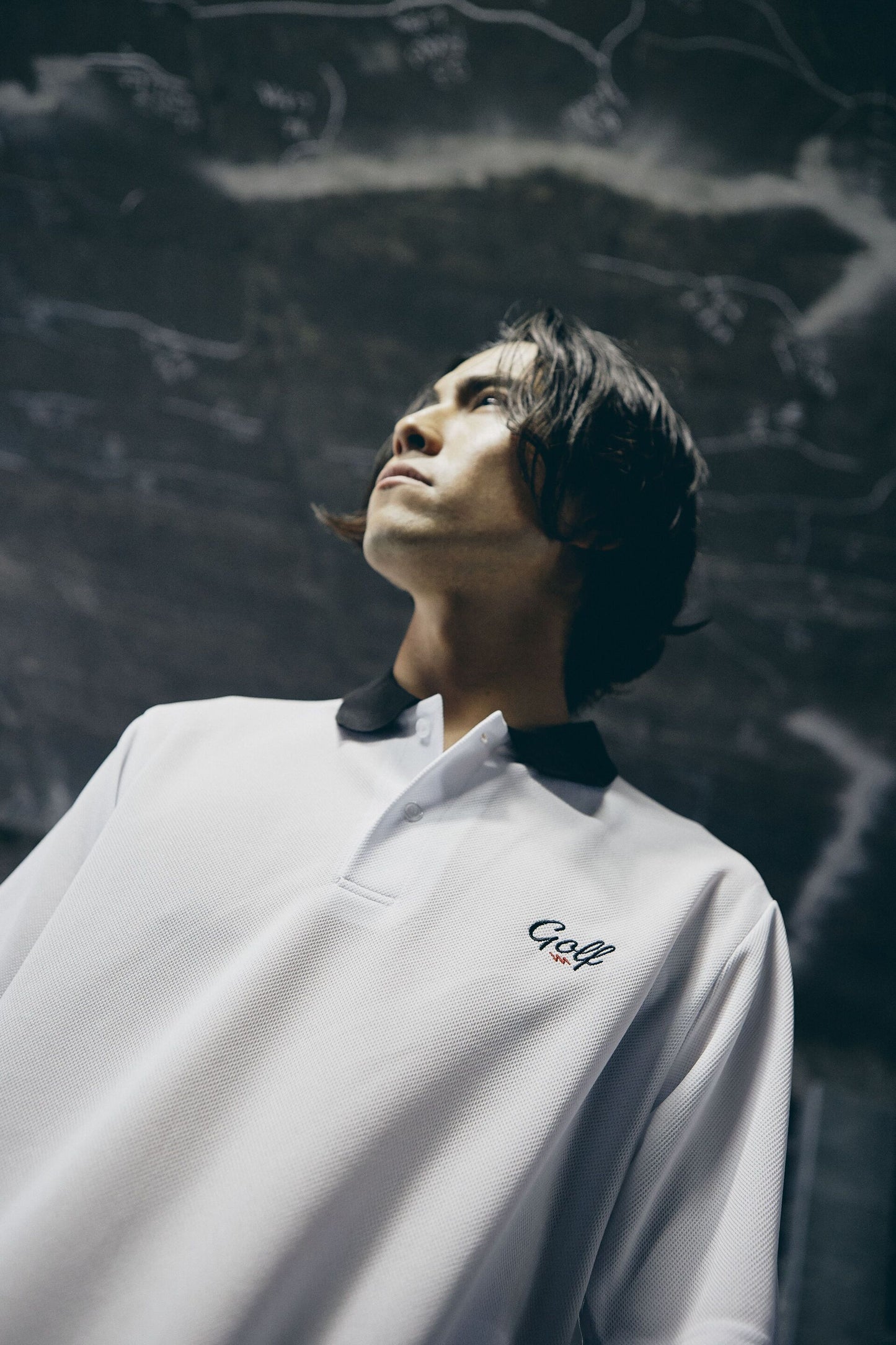 ONE POINT GOLF LOGO S/S POLO - WHITE