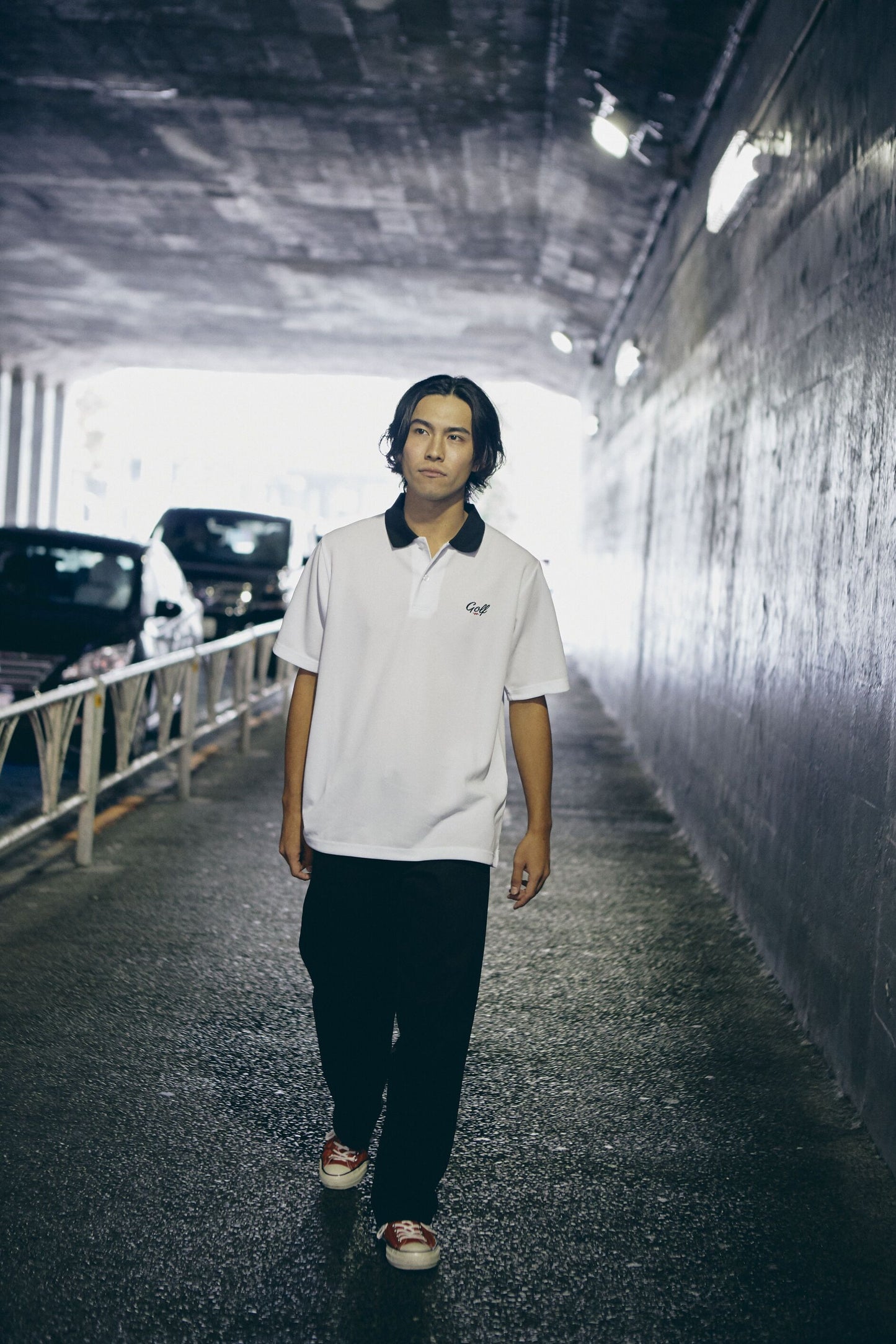 ONE POINT GOLF LOGO S/S POLO - WHITE