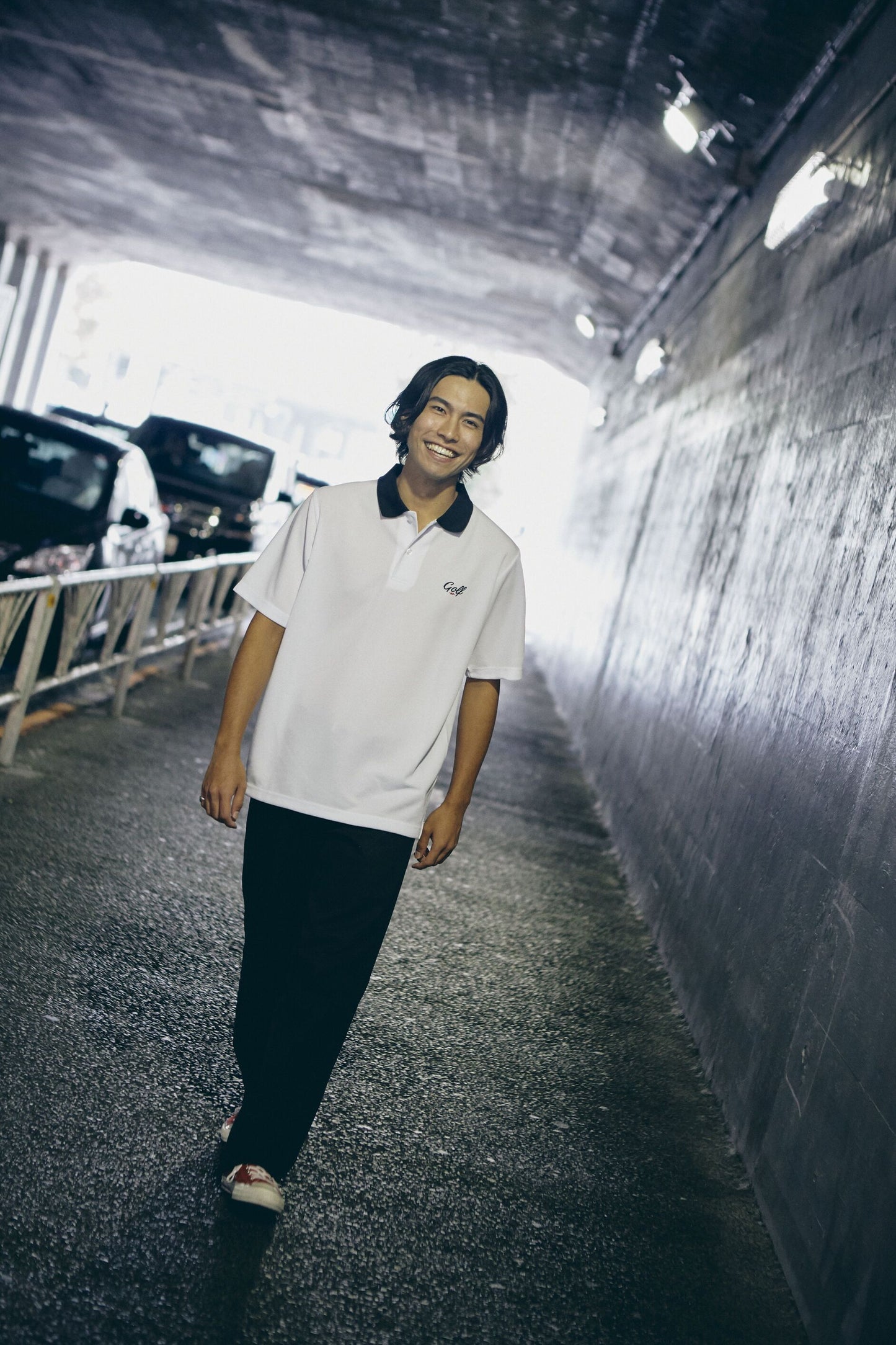 ONE POINT GOLF LOGO S/S POLO - WHITE