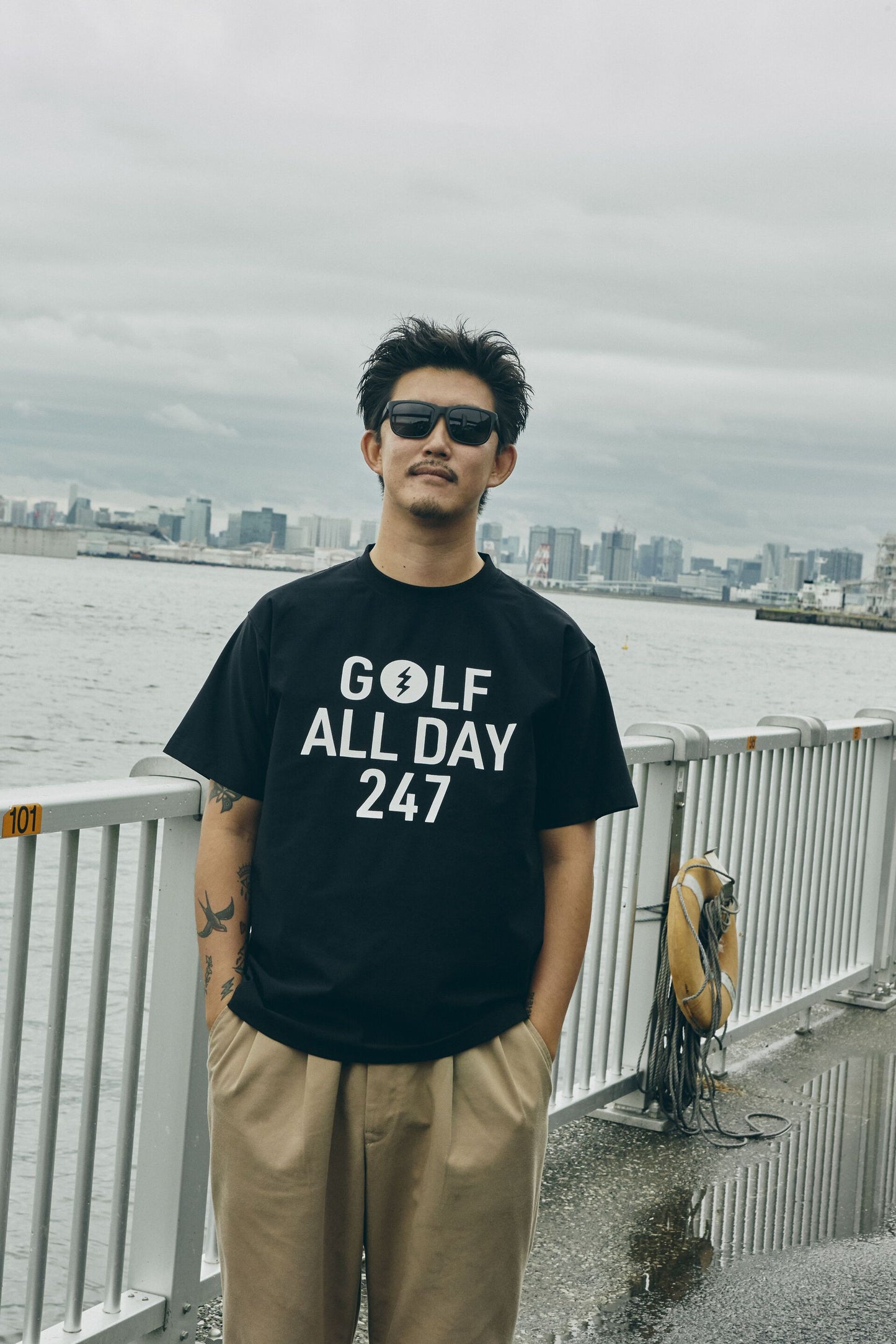 GOLF ALL DAY DRY S/S TEE - BLACK