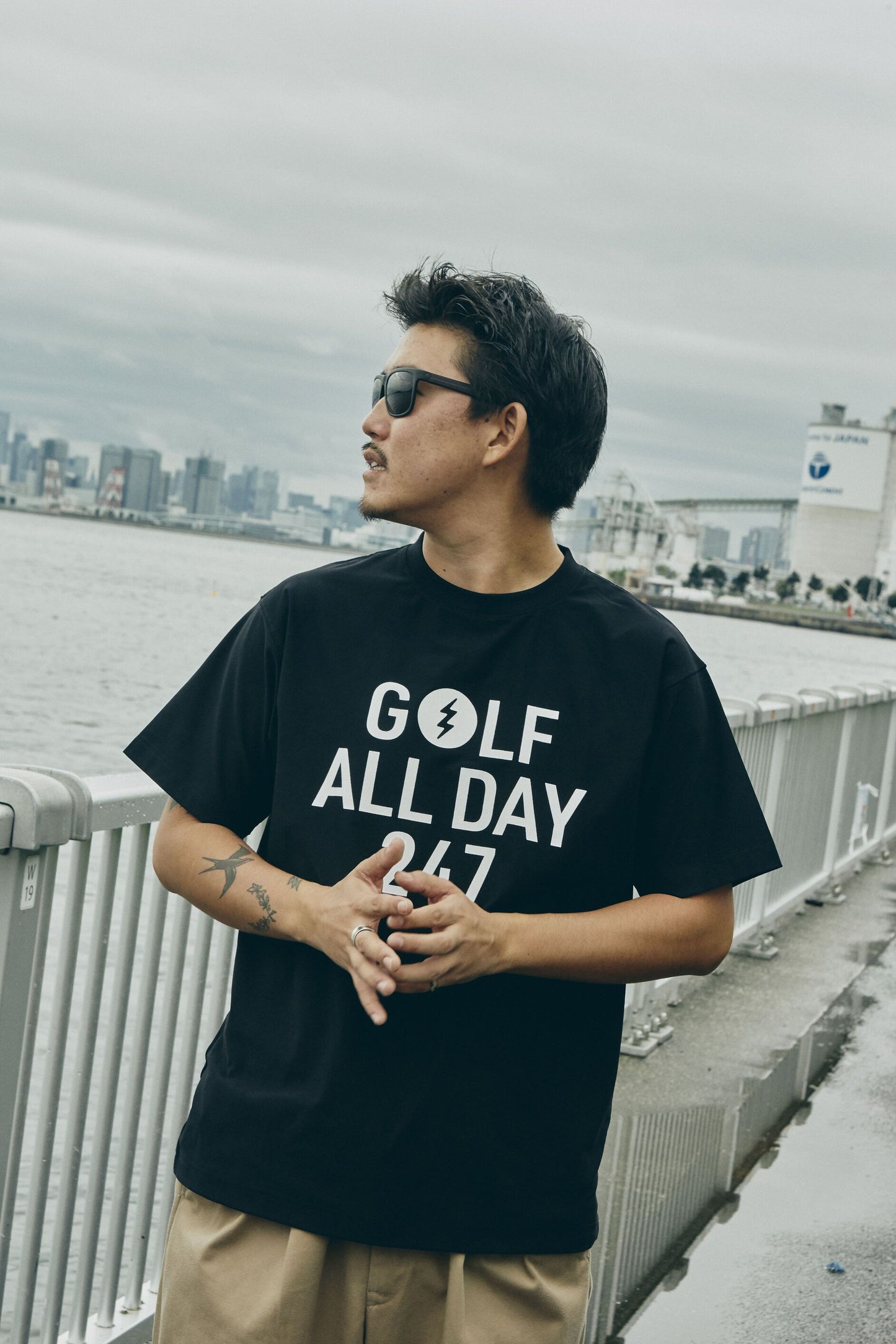 GOLF ALL DAY DRY S/S TEE - BLACK