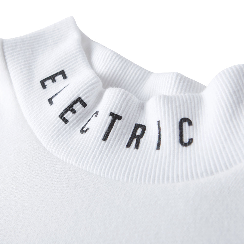 ICON LOGO MOCKNECK SWEAT - WHITE