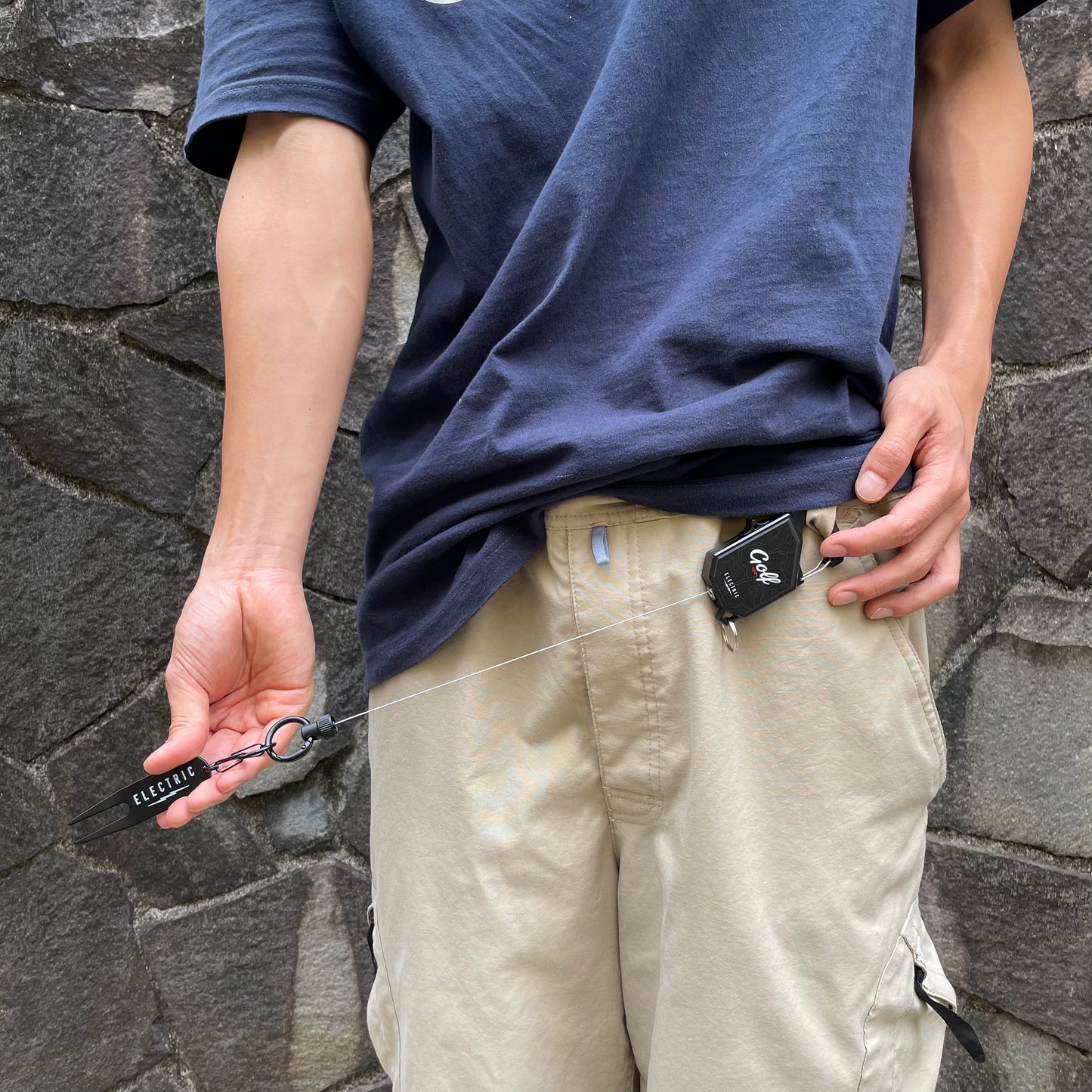 【WEB限定商品】CARABINER WIRE GREEN FORK - BLACK
