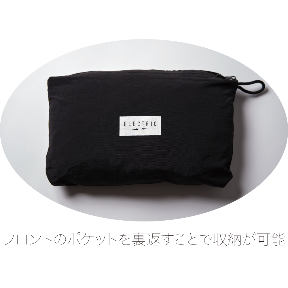 LIGHT PACKABLE ANORAK - BLACK