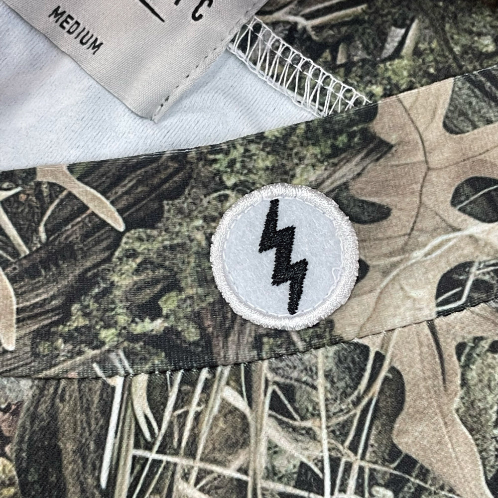 GOLF LOGO DRY MOCK NECK S/S TEE - TREE CAMO