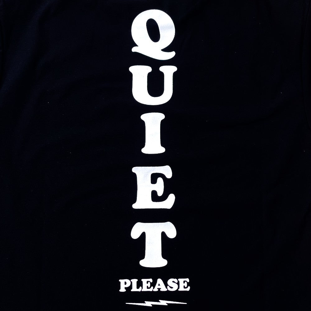 QUIET PLS DRY MOCK NECK S/S TEE - BLACK