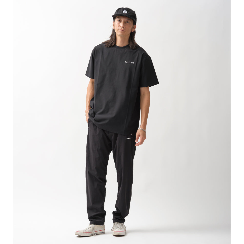 NYLON STRETCH PANTS - BLACK