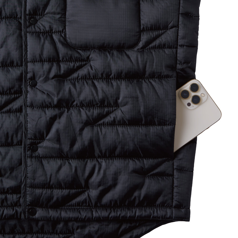 VOLT QUILTING VEST - BLACK