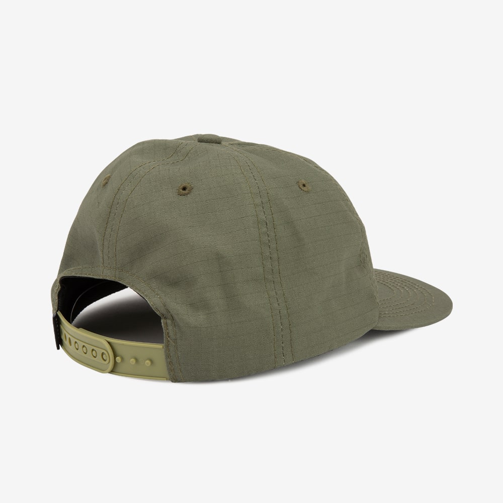 SIDEWAYS VOLT 5PANEL SNAPBACK HAT - OLIVE(RIPSTOP)
