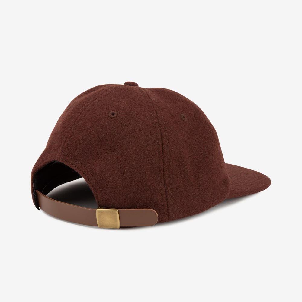 SCRIPT 6PANEL UNSTRUCTURED HAT - BROWN