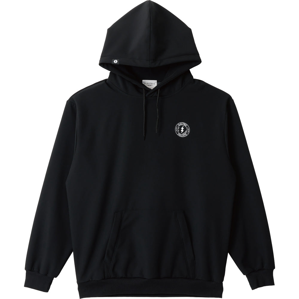 CIRCLE LOGO WATER REPELLENT TECH HOOD - BLACK
