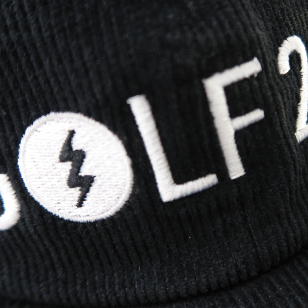 GOLF 247 CORDUROY CAP  - BLACK