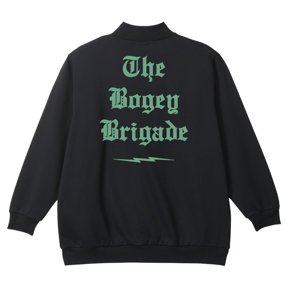 GOLF BOGEY BRIGADE MOCK NECK SWEAT - BLACK