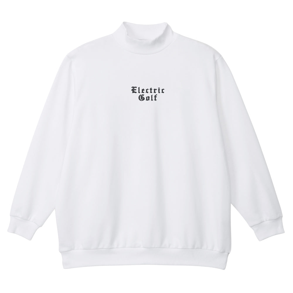 GOLF BOGEY BRIGADE MOCK NECK SWEAT - WHITE