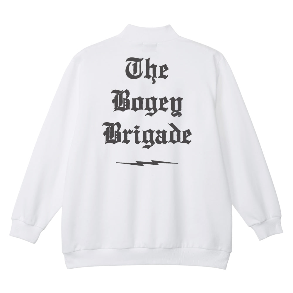 GOLF BOGEY BRIGADE MOCK NECK SWEAT - WHITE