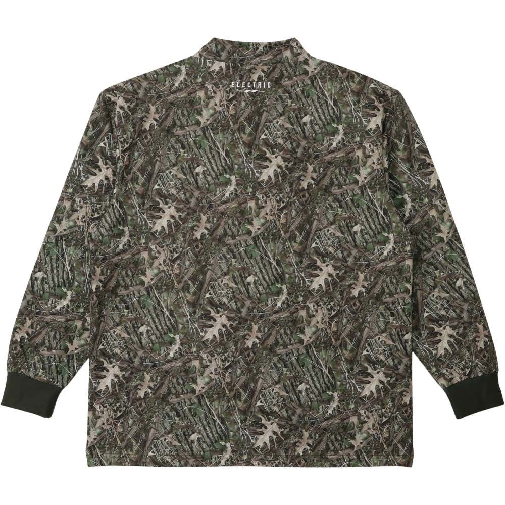 GOLF LOGO DRY MOCK NECK L/S TEE - TREE CAMO