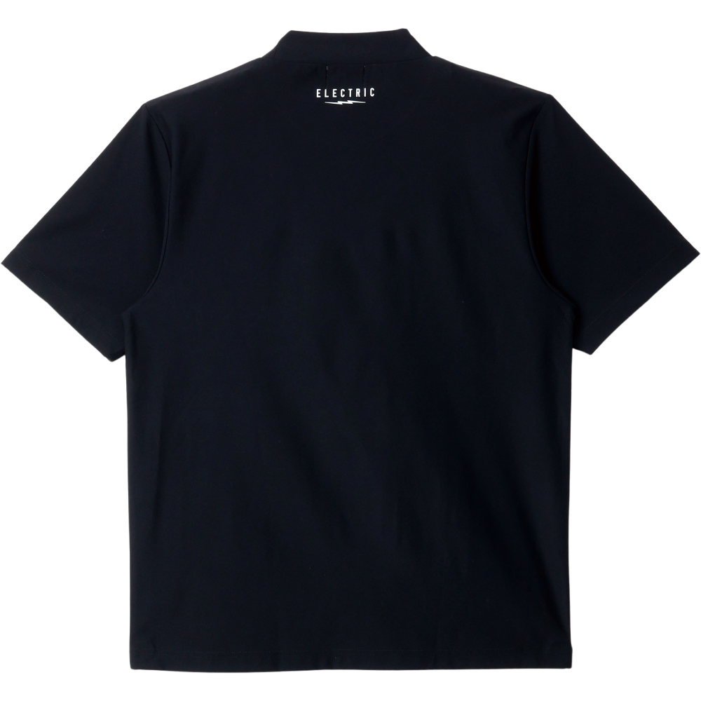 GOLF LOGO DRY MOCK NECK S/S TEE - BLACK