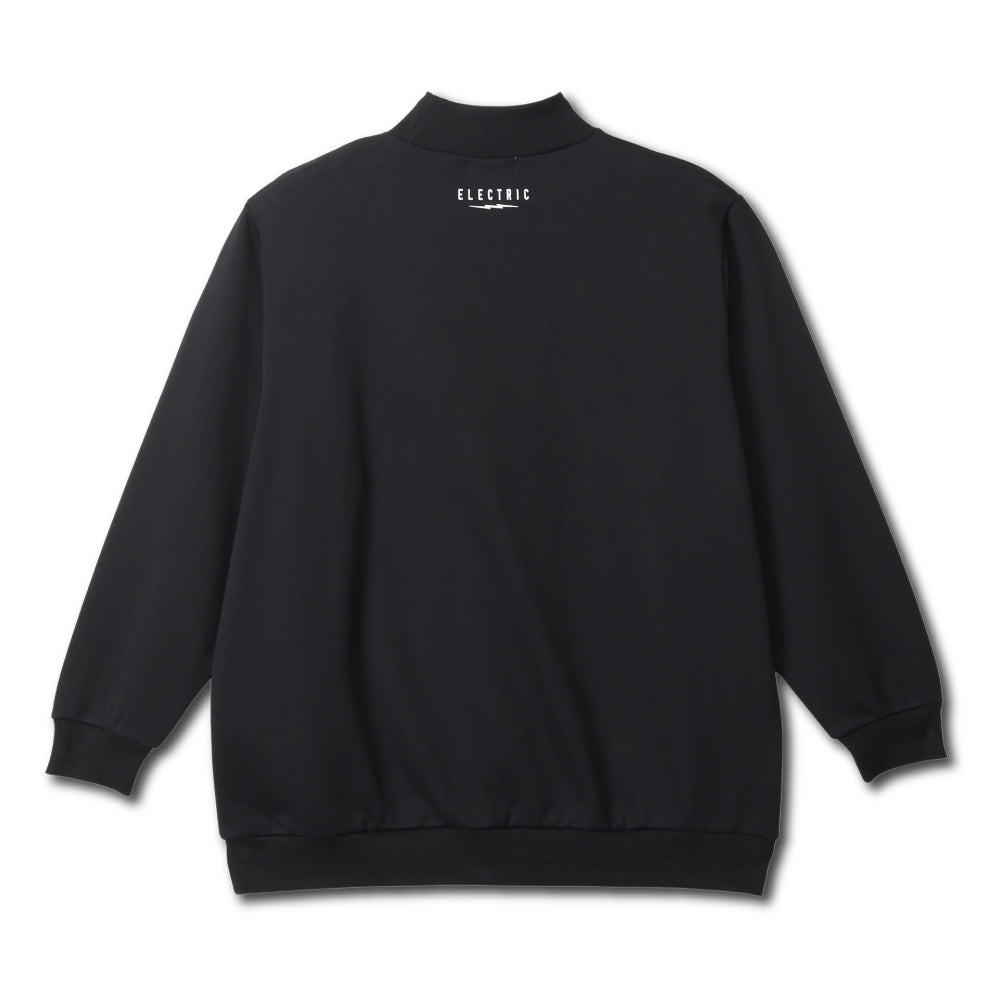 GOLF LOGO MOCK NECK SWEAT - BLACK