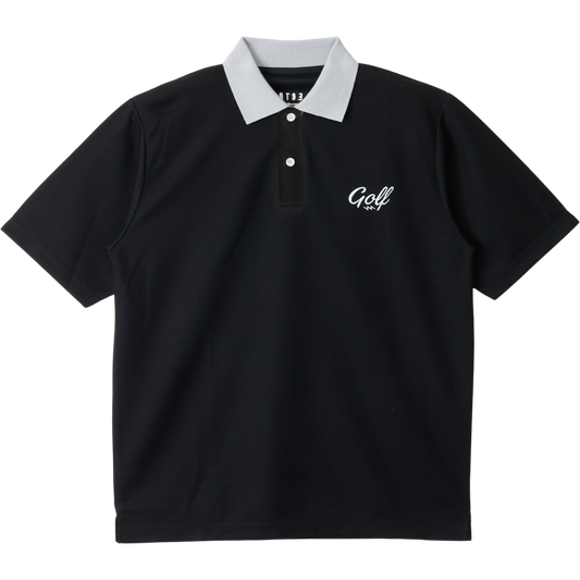 GOLF LOGO S/S POLO - BLACK