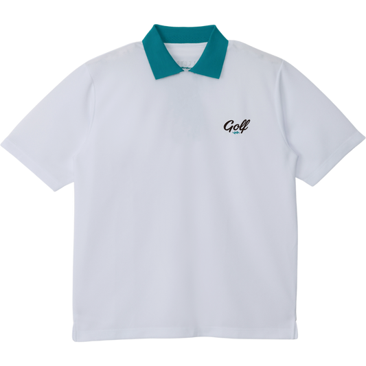 GOLF LOGO S/S POLO - WHITE