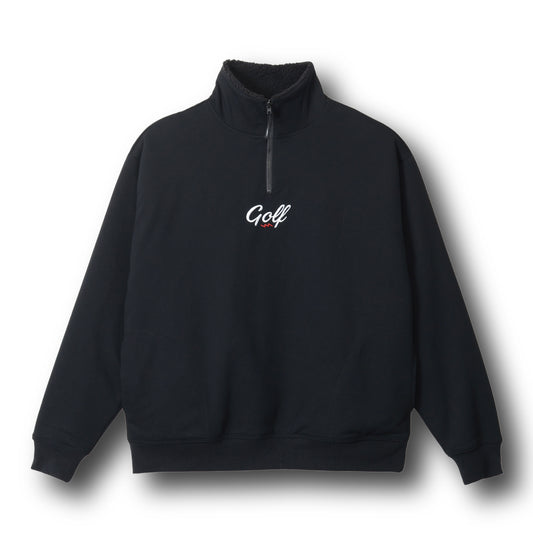 GOLF REVERSIBLE HALF ZIP- BLACK