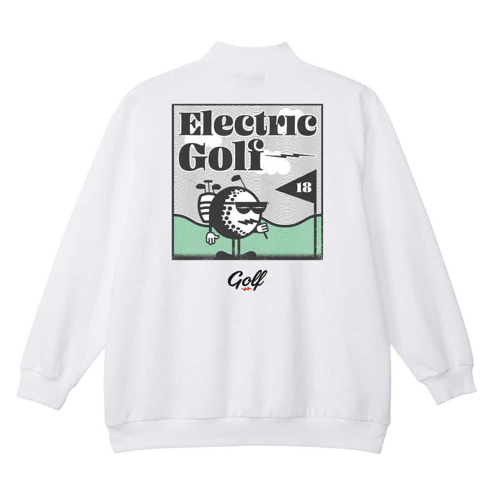 GOLF WAVE MOCK NECK SWEAT - WHITE