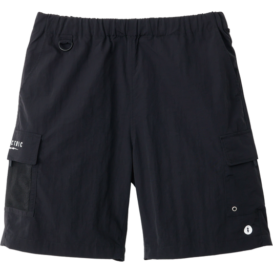 HYBRID CARGO SHORTS - BLACK